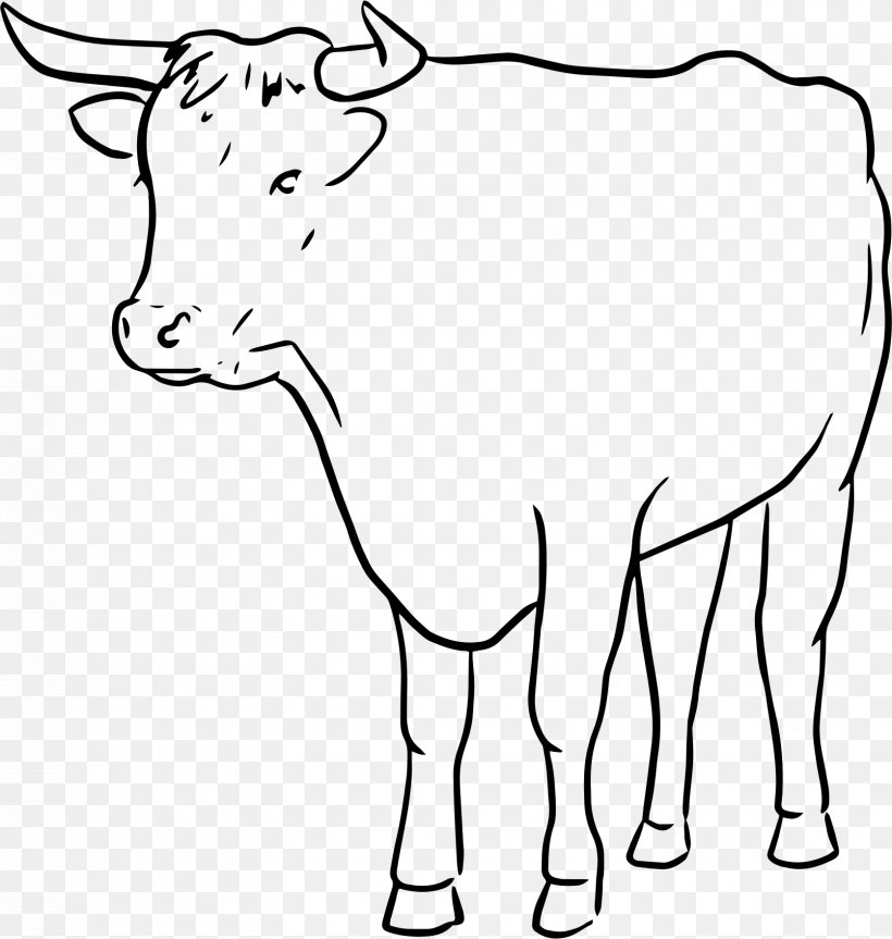 Cattle Bull Drawing Line Art, PNG, 1672x1761px, Cattle, Animal Figure, Area, Art, Black And White Download Free