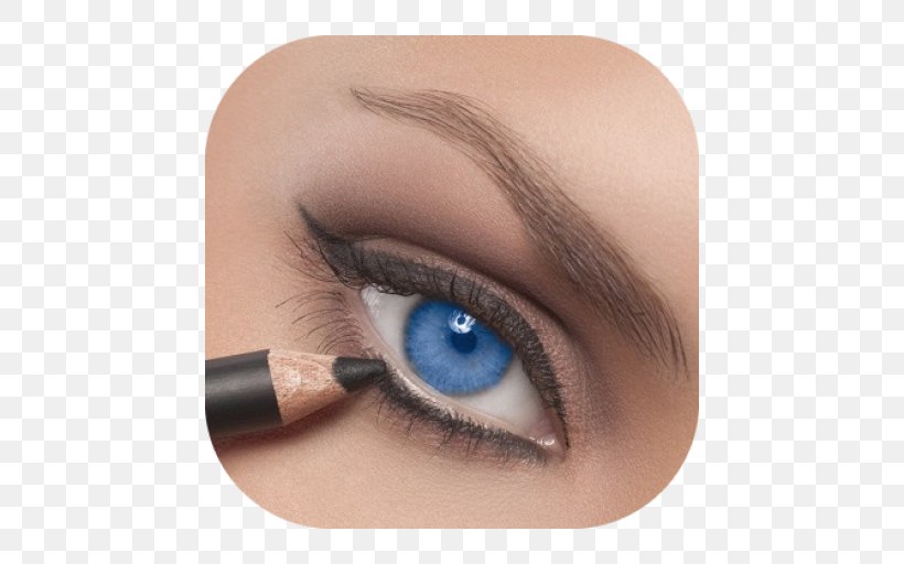 Eye Liner Eye Shadow Cosmetics Concealer Smokey Eyes, PNG, 512x512px, Watercolor, Cartoon, Flower, Frame, Heart Download Free