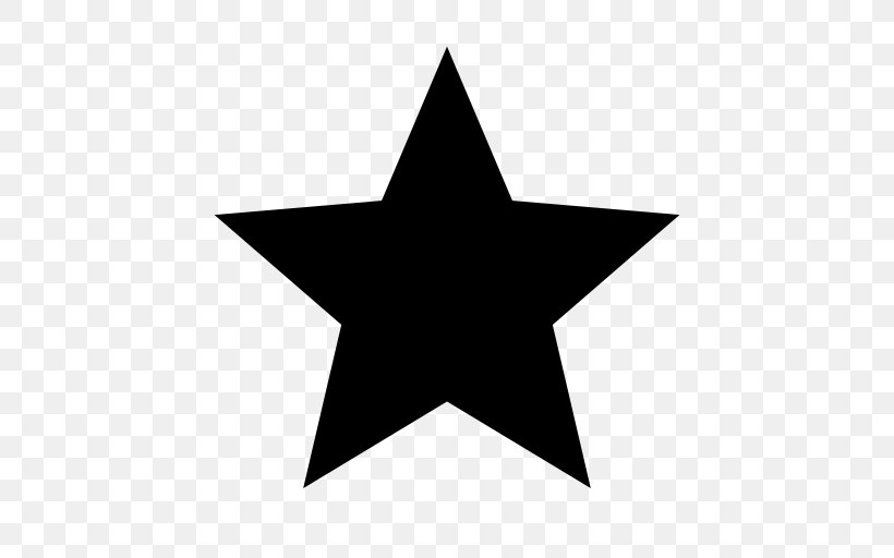 Star, PNG, 512x512px, Star, Black, Black And White, Cdr, Fivepointed Star Download Free