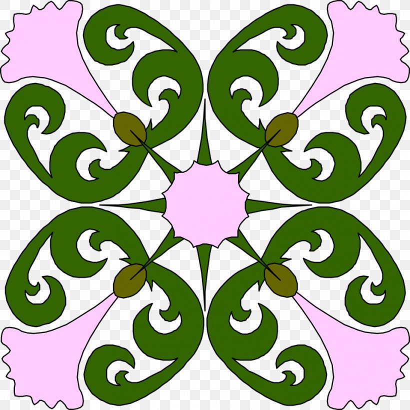 Borders And Frames Pink Flowers Clip Art, PNG, 958x958px, Borders And Frames, Area, Artwork, Branch, Celtic Knot Download Free