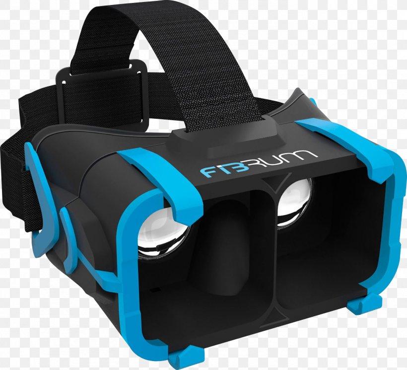 Head-mounted Display Fibrum Virtual Reality Joystick Air Hockey Ultimate, PNG, 1402x1275px, Headmounted Display, Aqua, Blue, Combat Helmet, Display Device Download Free