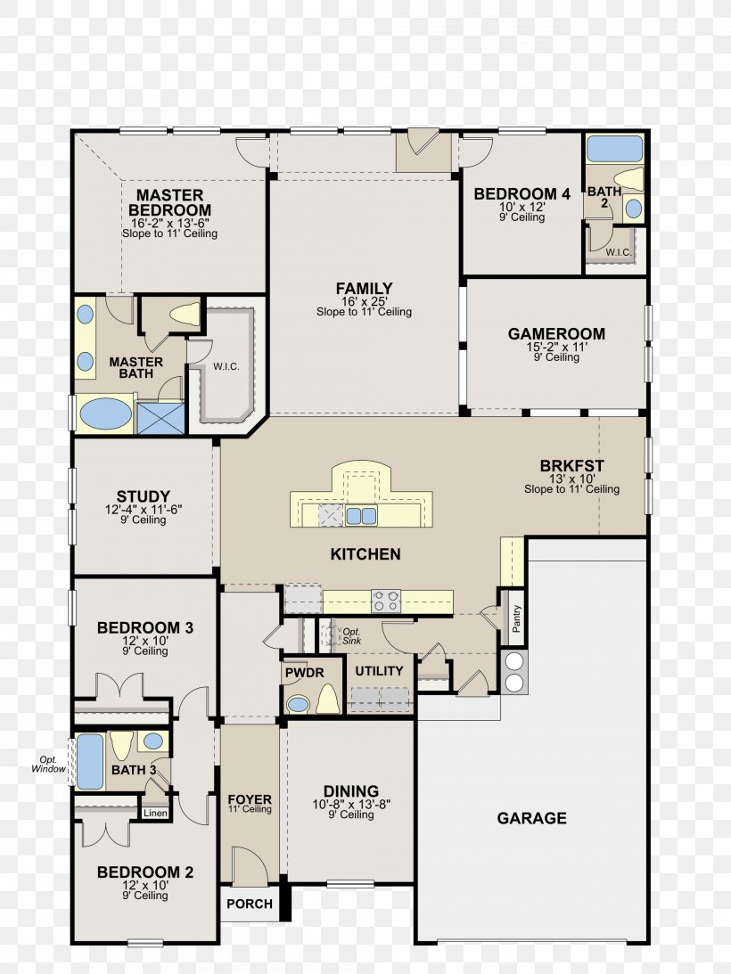 House Plan Floor Plan CalAtlantic Homes, PNG, 2000x2667px, House Plan, Area, Calatlantic Homes, Diagram, Drawing Download Free