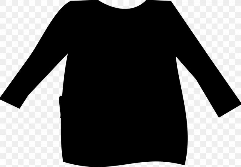 Long-sleeved T-shirt Long-sleeved T-shirt Shoulder Little Black Dress, PNG, 960x666px, Sleeve, Black, Black M, Black White M, Clothing Download Free
