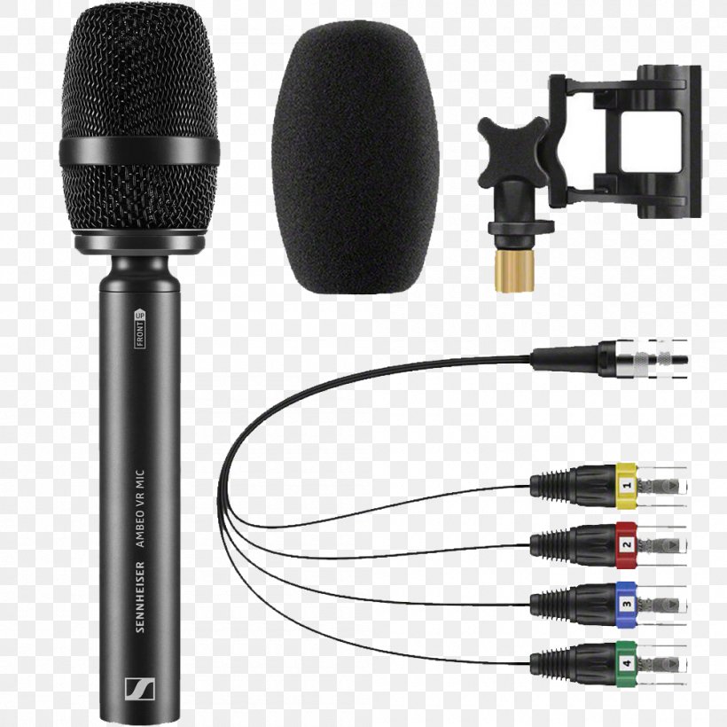 Microphone Sennheiser AMBEO VR Audio Ambisonics, PNG, 1000x1000px, Microphone, Ambisonics, Audio, Audio Equipment, Electronic Device Download Free