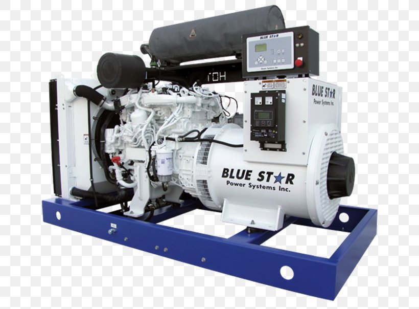 Blue Star Power Systems Inc Electric Generator Diesel Generator Industry Pump, PNG, 661x604px, Electric Generator, Compressor, Diesel Generator, Electric Power System, Emergency Power System Download Free
