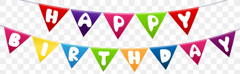 Happy Birthday To You Clip Art, PNG, 8000x2484px, Birthday, Advertising, Balloon, Banner, Brand Download Free