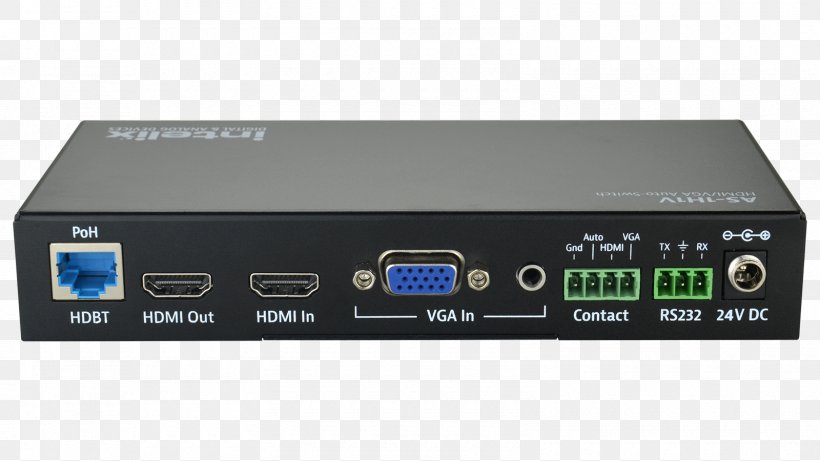 HDMI HDBaseT DisplayPort VGA Connector Electronics, PNG, 1600x900px, Hdmi, Amplifier, Aten International, Audio, Audio Receiver Download Free