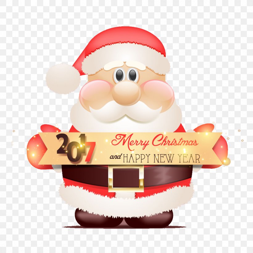 Santa Claus Christmas New Years Day, PNG, 1000x1000px, Santa Claus, Christmas, Christmas Decoration, Christmas Ornament, Christmas Stocking Download Free