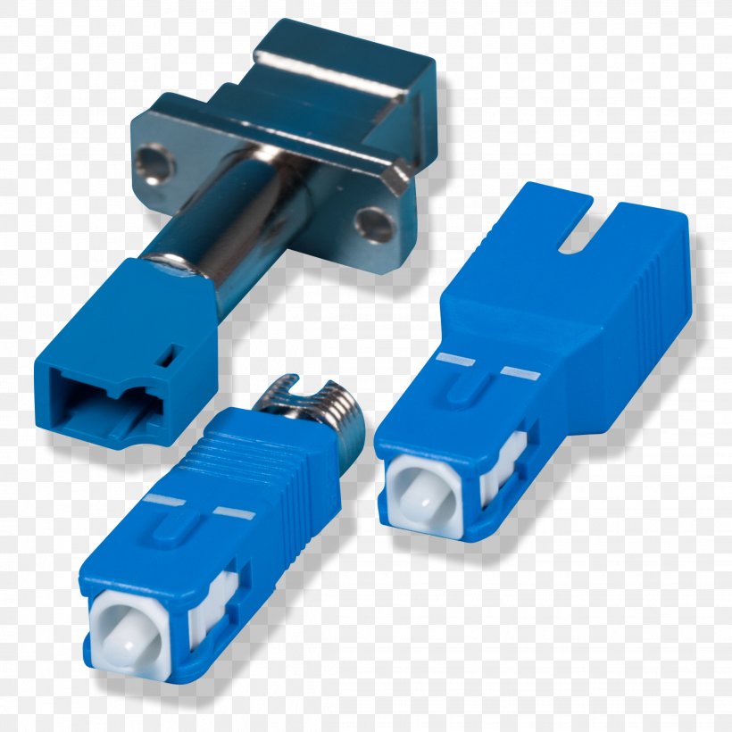 Electrical Connector Optical Fiber Cable Adapter Electrical Cable, PNG, 2271x2271px, Electrical Connector, Adapter, Blue, Electrical Cable, Electronic Component Download Free