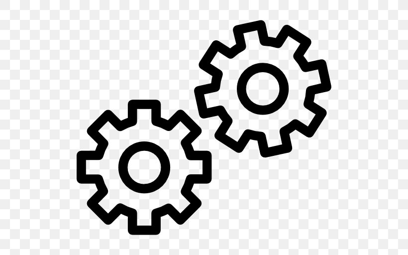 Gear Symbol Car, PNG, 512x512px, Gear, Auto Part, Black And White, Car, Hardware Download Free