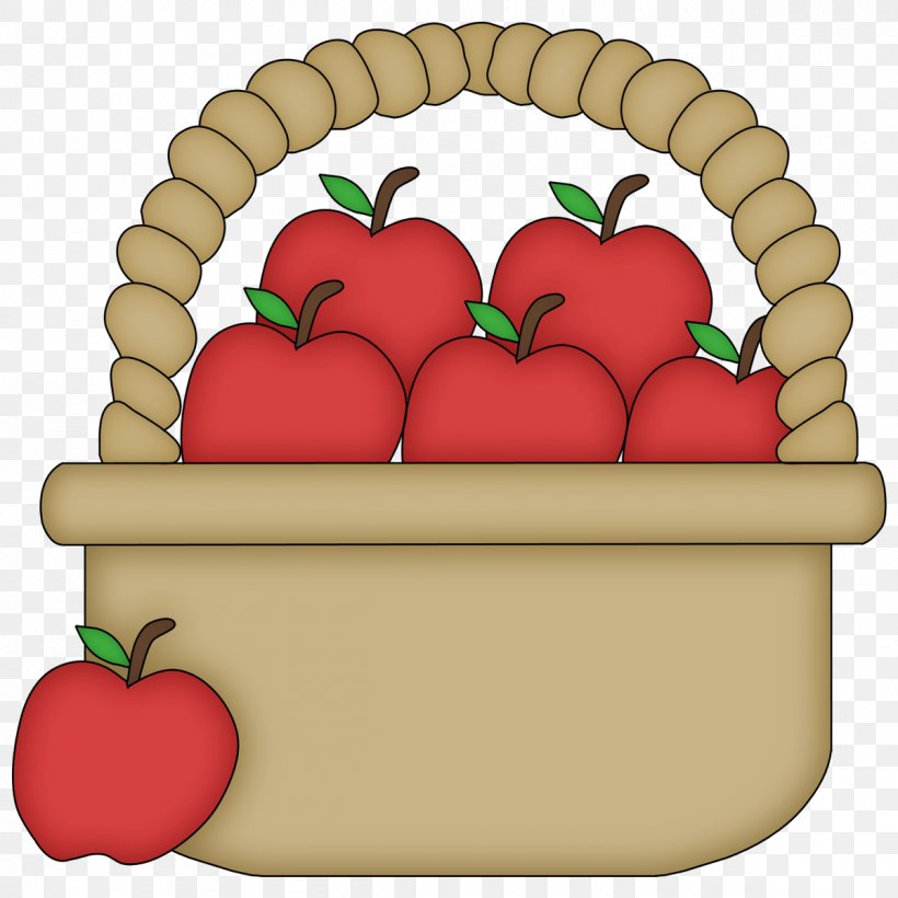 The Basket Of Apples Clip Art, PNG, 1200x1200px, Basket Of Apples, Apple, Basket, Cartoon, Diet Food Download Free