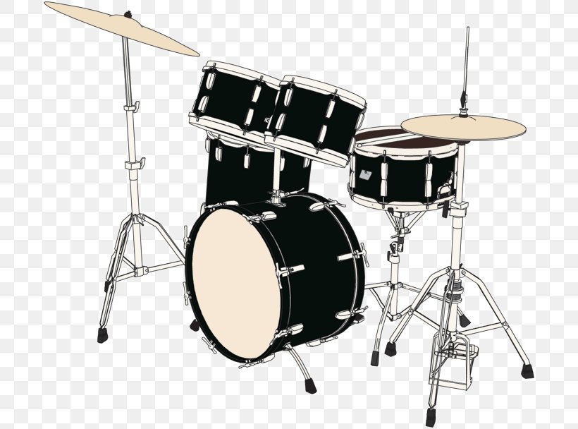 Drum Kits Vector Graphics Musical Instruments, PNG, 700x608px, Drum, Bass Drum, Drawing, Drum Kits, Drumhead Download Free