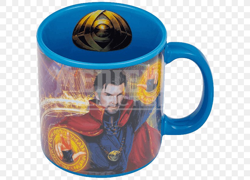 Coffee Cup Doctor Strange Mug Spider-Man Eye Of Agamotto, PNG, 592x592px, Coffee Cup, Agamotto, Ceramic, Cup, Doctor Strange Download Free