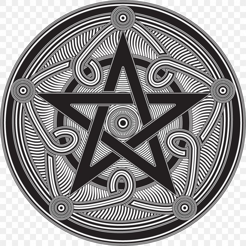 Pentagram Pentacle Satanism Wicca Symbol, PNG, 900x900px, Pentagram, Altar, Bendy And The Ink Machine, Black And White, Celtic Cross Download Free