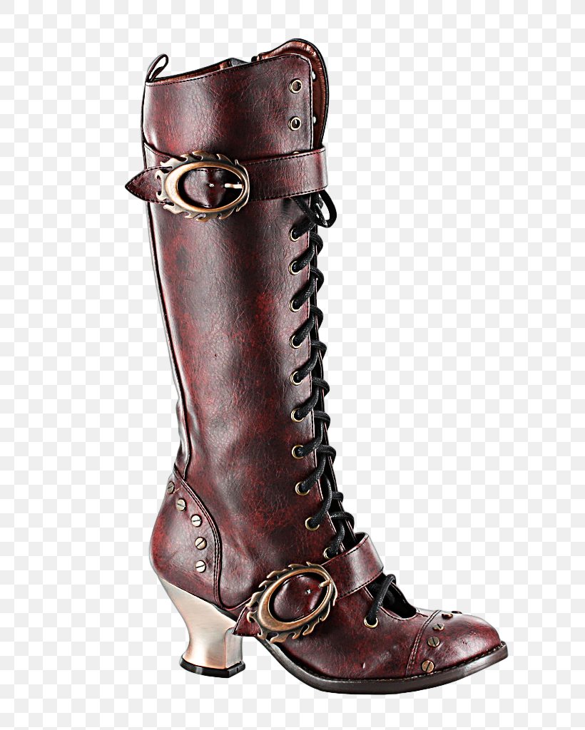 Knee-high Boot High-heeled Shoe Vintage Clothing, PNG, 745x1024px, Kneehigh Boot, Boot, Brown, Buckle, Clothing Download Free