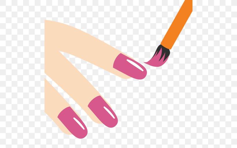 Nail Polish Manicure Cosmetics Hand Model, PNG, 512x512px, Nail, Beauty, Color, Cosmetics, Emoji Download Free