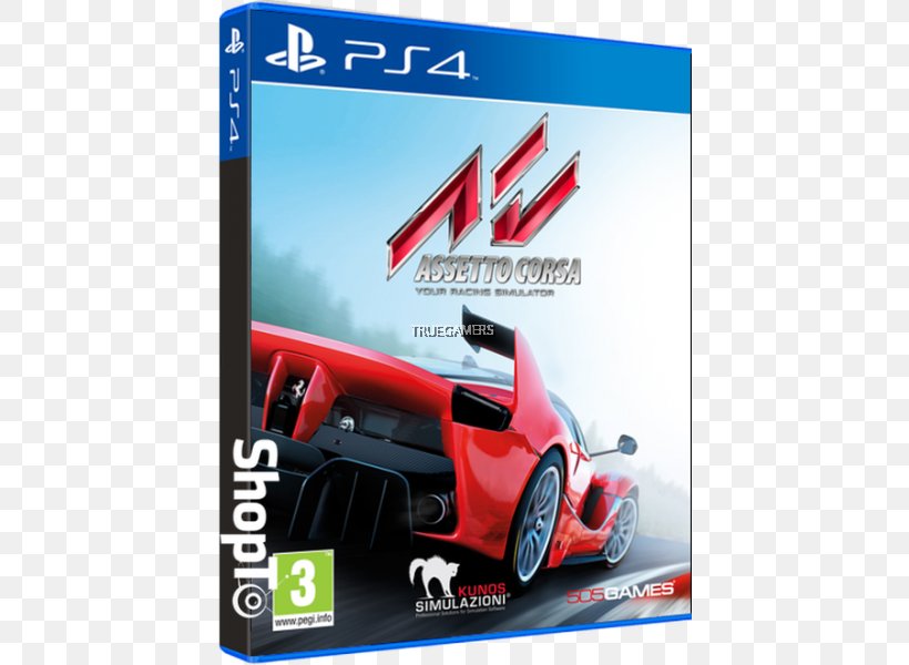 Assetto Corsa Project CARS 2 PlayStation 4 Racing Video Game Video Games, PNG, 600x600px, 505 Games, Assetto Corsa, Automotive Design, Automotive Exterior, Brand Download Free