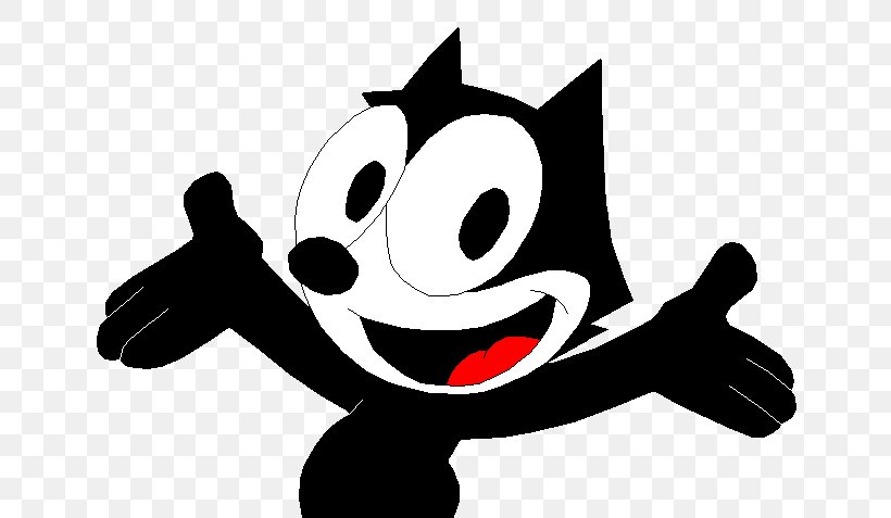 Felix The Cat DreamWorks Animation Cartoon Character, PNG, 669x477px, Felix The Cat, Animated Film, Big Nate, Black And White, Cartoon Download Free