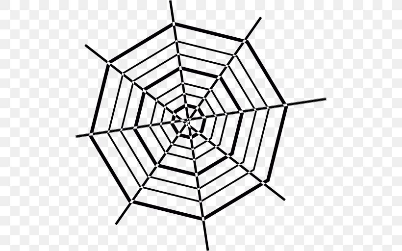 Spider Web Clip Art, PNG, 512x512px, Spider, Area, Black And White, Drawing, Line Art Download Free