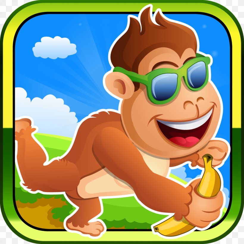 Banana Kong Traffic Tour: Multiplayer Racing Blocky Android, PNG, 1024x1024px, Banana Kong, Android, Apple, Blocky, Cartoon Download Free