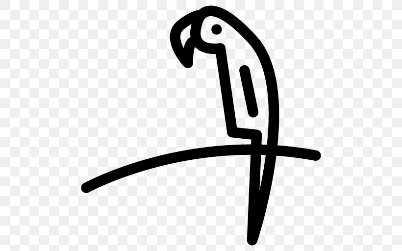 Parrot Clip Art, PNG, 512x512px, Parrot, Area, Black And White, Perroquet, Poicephalus Download Free