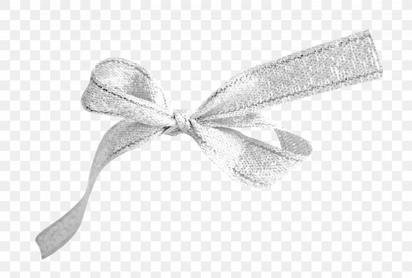 Ribbon Textile White, PNG, 2840x1916px, Ribbon, Argent, Black And White, Bow Tie, Color Download Free