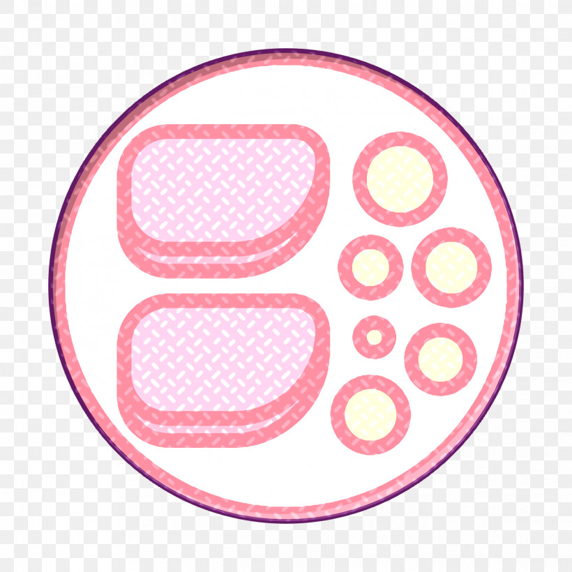 Chicken Breast Icon Plate Icon Restaurant Icon, PNG, 1244x1244px, Chicken Breast Icon, Circle, Logo, Pink, Plate Icon Download Free