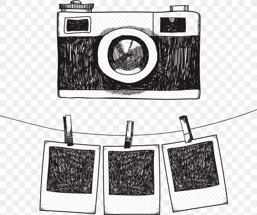 Drawing Camera Photography, PNG, 2000x1677px, Drawing, Art, Automotive Lighting, Black And White, Brand Download Free