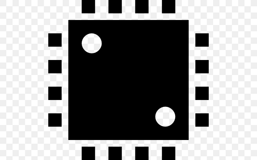 Central Processing Unit Computer Software Microprocessor, PNG, 512x512px, Central Processing Unit, Area, Black, Black And White, Brand Download Free