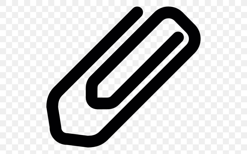 Paper Clip Email Attachment, PNG, 512x512px, Paper, Bijlage, Black And White, Email Attachment, Paper Clip Download Free