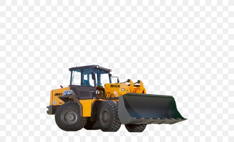 Machine Bulldozer Loader Tractor Groupe MECALAC S.A., PNG, 500x500px, Machine, Bulldozer, Chassis, Cmyk Color Model, Construction Equipment Download Free