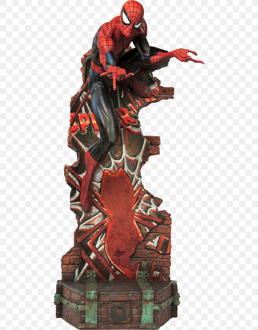 Spider-Man Statue Doctor Strange Marvel Comics Sideshow Collectibles, PNG, 480x1051px, Spiderman, Action Toy Figures, Amazing Spiderman, Art, Comic Book Download Free