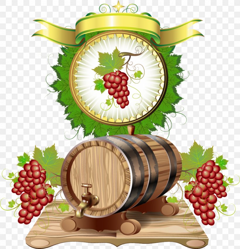 Wine Barrel Oak Beer Clip Art, PNG, 1040x1080px, Wine, Barrel, Beer, Common Grape Vine, Drawing Download Free