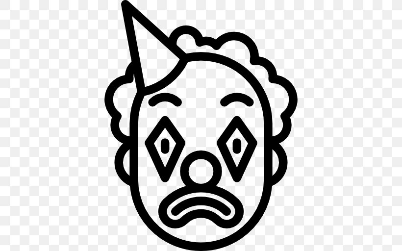 Clown Performance Mask Clip Art, PNG, 512x512px, Clown, Black And White, Cartoon, Circus, Comedy Download Free