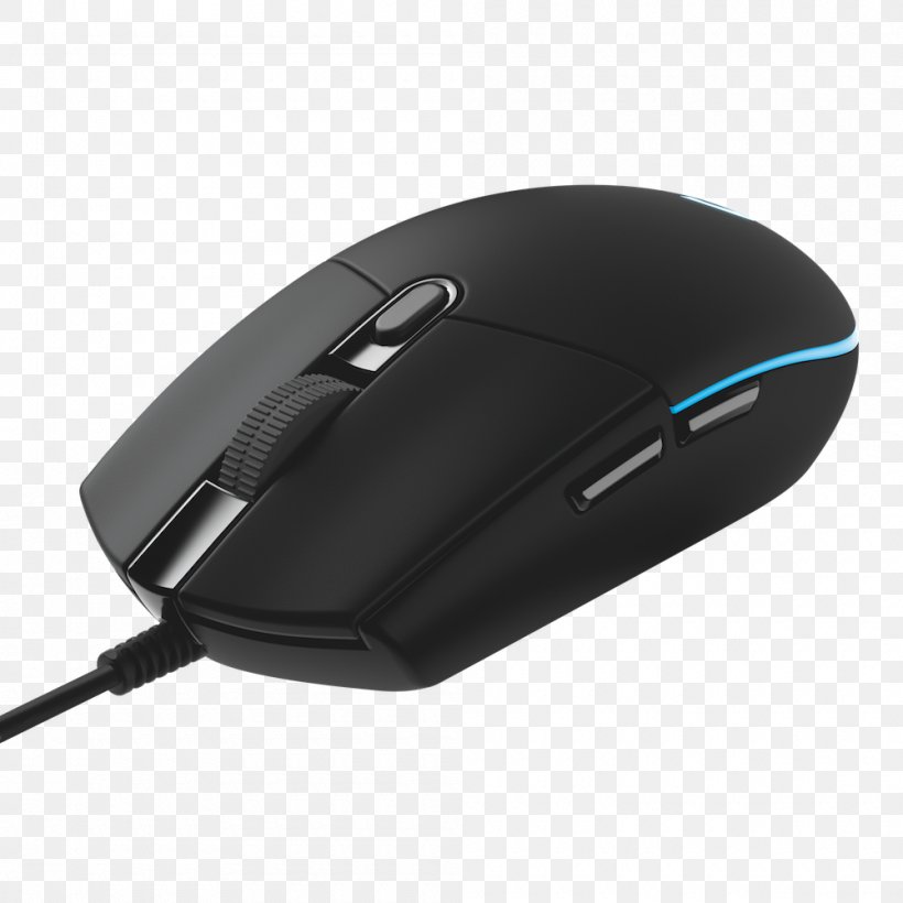 Computer Mouse Black Logitech G203 Prodigy Optical Mouse, PNG, 1000x1000px, Computer Mouse, Black, Button, Computer Component, Computer Monitors Download Free