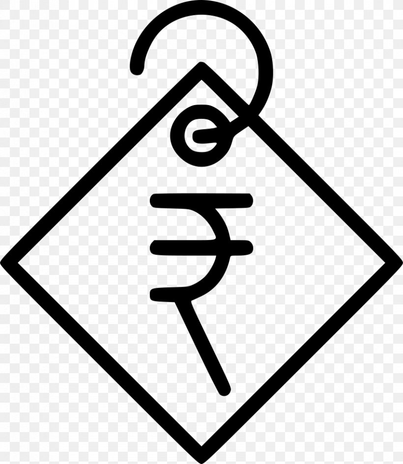 Indian Rupee Sign Currency Symbol, PNG, 850x980px, Indian Rupee, Area, Black And White, Commerce, Currency Download Free