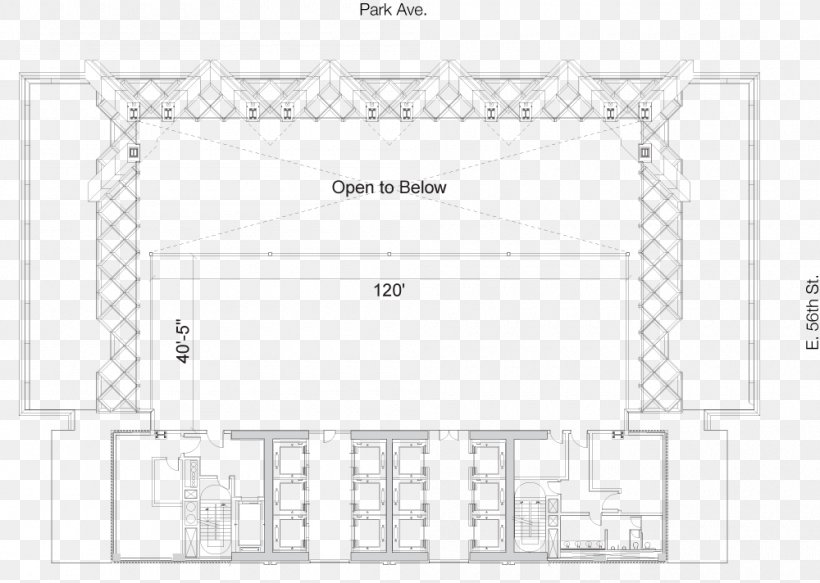 Paper 425 Park Avenue Floor Plan, PNG, 1000x712px, 425 Park Avenue, Paper, Area, Black And White, Border Download Free