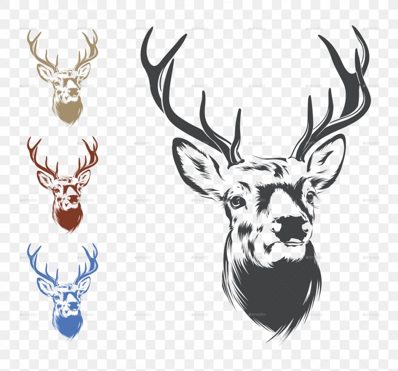 Deer Drawing Clip Art, PNG, 2088x1946px, Deer, Antler, Cdr, Drawing, Horn Download Free