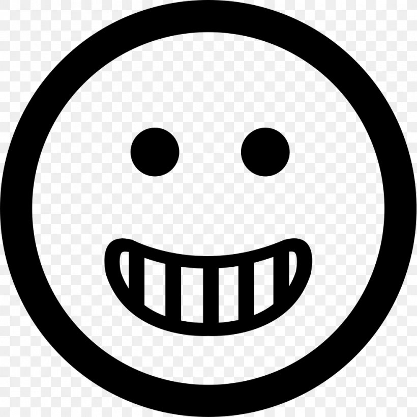 Emoticon Smiley Clip Art, PNG, 981x980px, Emoticon, Black And White, Emotion, Face, Facial Expression Download Free