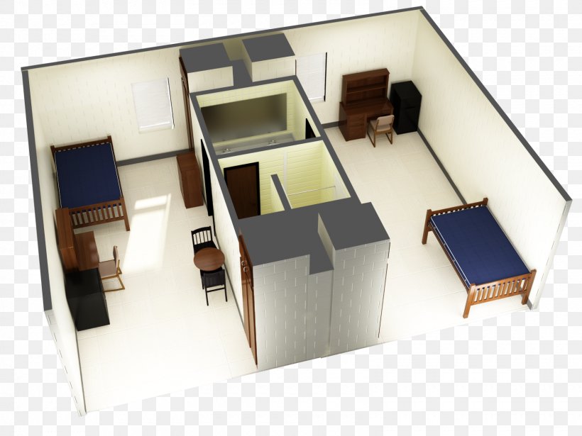 House Dormitory Apartment Student Bedroom, PNG, 1600x1200px, House, Apartment, Bathroom, Bedroom, Building Download Free