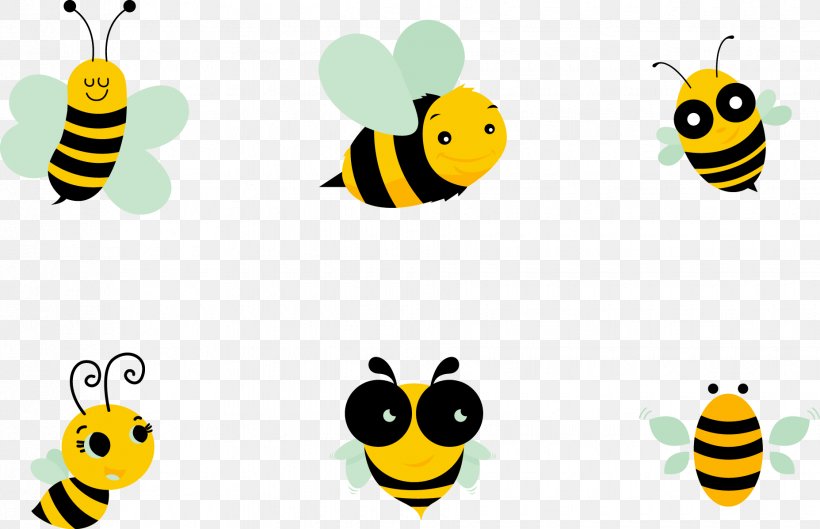 Bee Apis Florea Clip Art, PNG, 1855x1198px, Bee, Apis Florea, Cuteness, Emoticon, Honey Bee Download Free