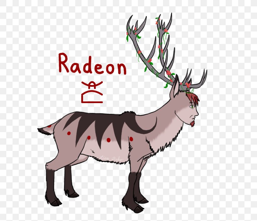 Reindeer Elk Horse Cattle Mammal, PNG, 700x703px, Reindeer, Antler, Cattle, Cattle Like Mammal, Character Download Free