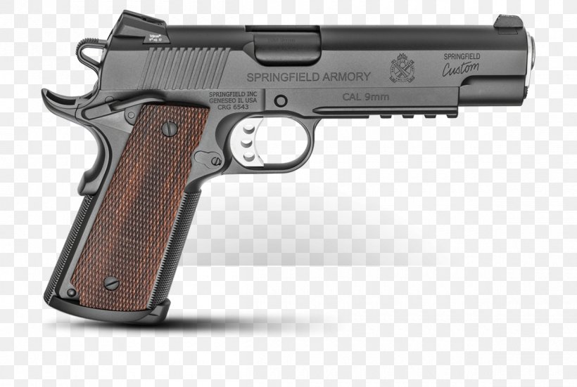 Springfield Armory M1911 Pistol 9×19mm Parabellum Firearm, PNG, 1200x807px, 9 Mm Caliber, 45 Acp, 919mm Parabellum, Springfield Armory, Air Gun Download Free