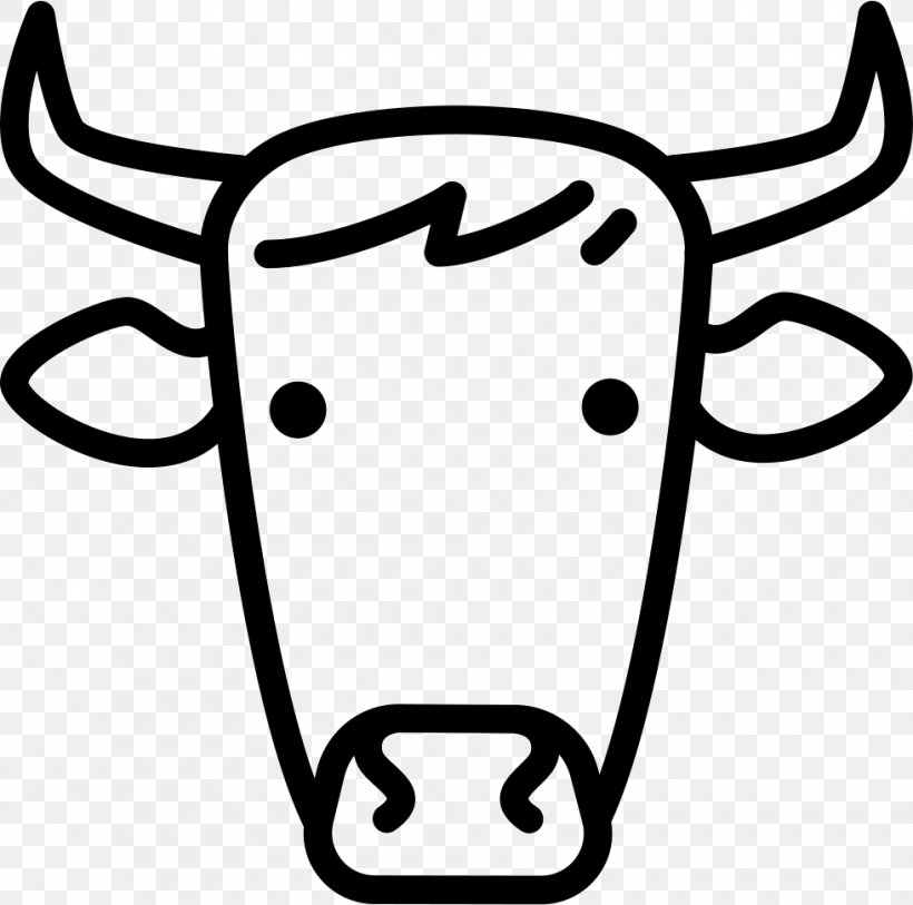 Cattle Clip Art, PNG, 980x972px, Cattle, Agriculture, Black And White, Cattle Like Mammal, Head Download Free