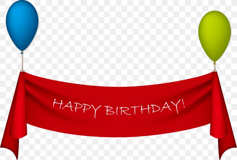 Birthday Ribbon Greeting Card Clip Art, PNG, 969x655px, Birthday, Balloon, Banner, Flag, Greeting Card Download Free