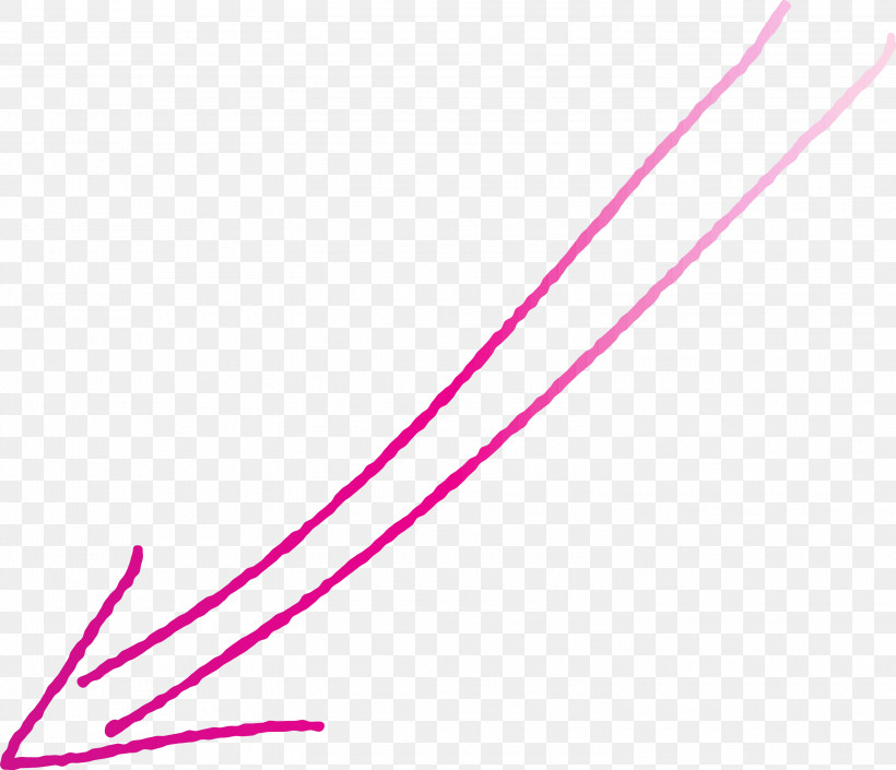 Hand Drawn Arrow, PNG, 3000x2581px, Hand Drawn Arrow, Line, Magenta, Pink Download Free