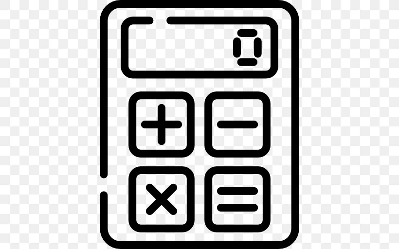 Calculation Calculator, PNG, 512x512px, Calculation, Area, Black And White, Brand, Calculator Download Free