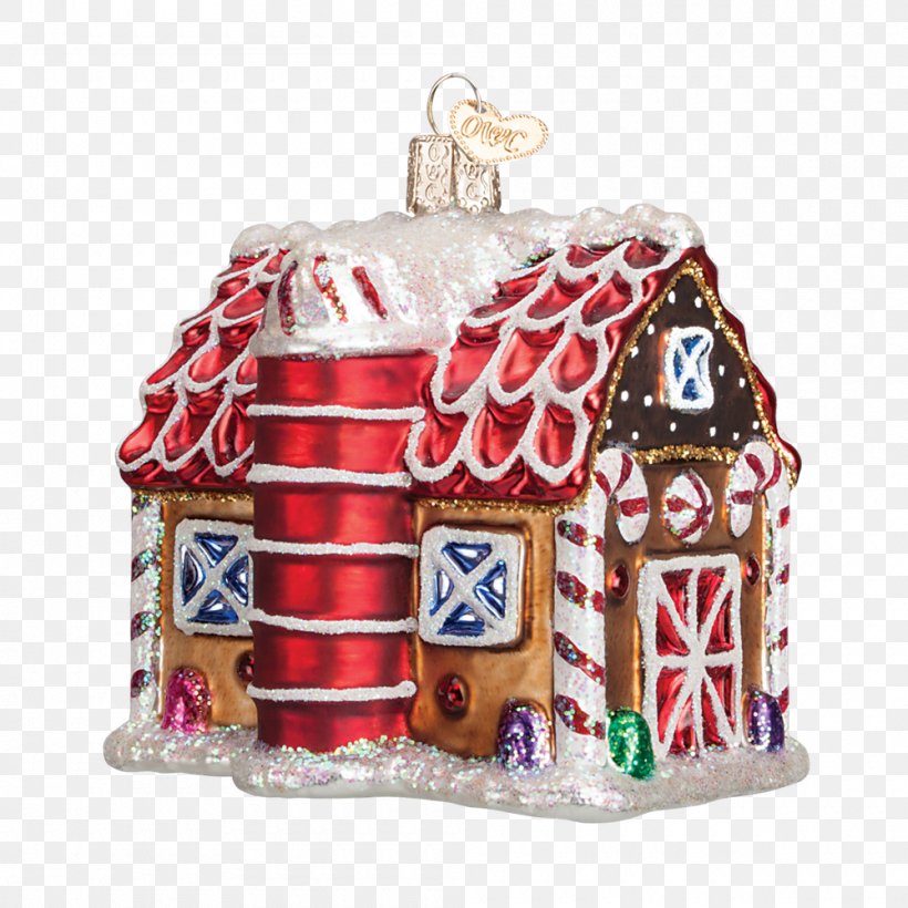 Candy Cane Gingerbread House Christmas Ornament Glass, PNG, 1000x1000px, Candy Cane, Christmas, Christmas Decoration, Christmas Ornament, Christmas Tree Download Free