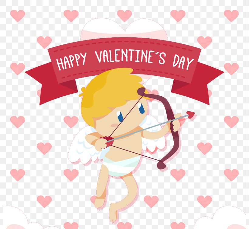 Cupid And Psyche Valentines Day Clip Art, PNG, 800x753px, Watercolor, Cartoon, Flower, Frame, Heart Download Free