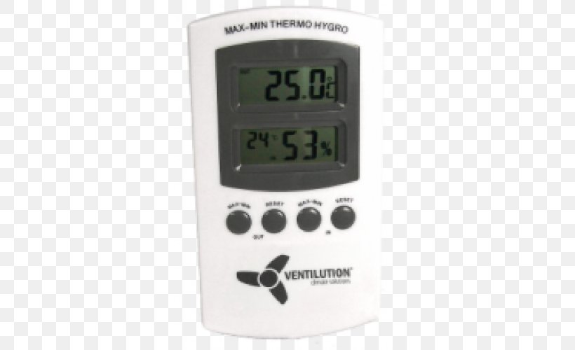 Thermohygrometer Humidity Temperature Thermometer, PNG, 500x500px, Hygrometer, Alarm Clock, Calibration, Data Logger, Electronics Download Free